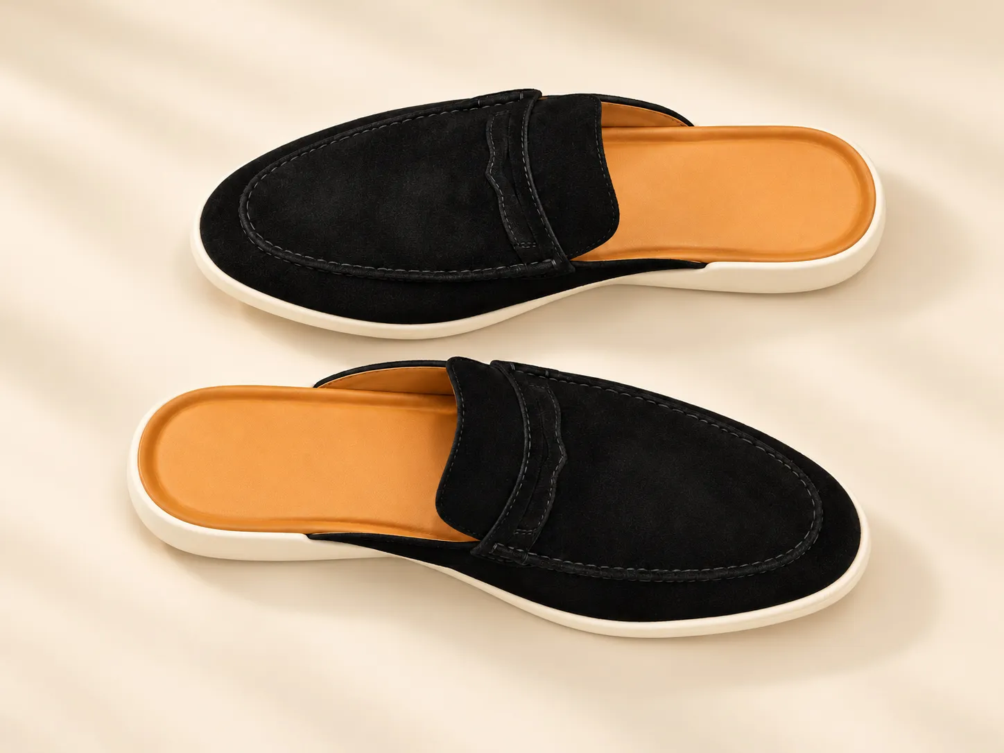 Giày sneaker nam da nâu đế trắng